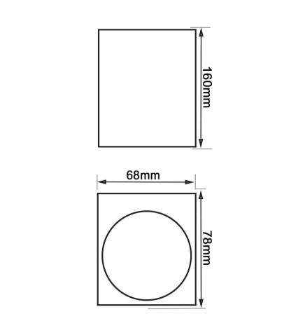 LED-væglampe - IP54 - GU10 x2
