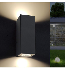 LED-vägglampa - IP54 - GU10 x2