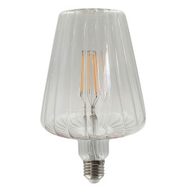 LED Filament Bulb -CONIC- Decorative 6W E27 - Amber - BIG Ø120mm
