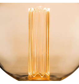 LED-Lampe - Modern - Bernsteinkristall - 4W - E27 - G125 - Dimmbar