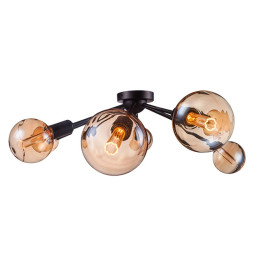 Bombilla LED Modern Cristal Ambar 4W E27 G125 - Dimable