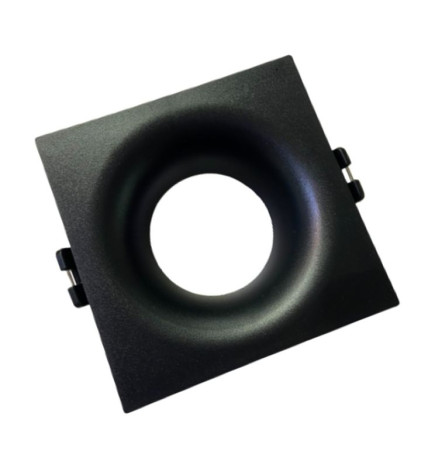 Fast Ring til Firkantet Sort Dichroic GU10-MR16