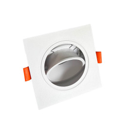 Housing Square Adjustable WHITE for GU10