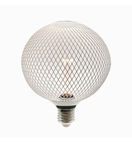 Ampoule LED - Métal moderne - 4W E27 - Blanc - GRAND Ø200mm