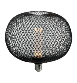 LED-Lamppu - Moderni metalli - 4W E27 - Musta - BIG Ø220mm