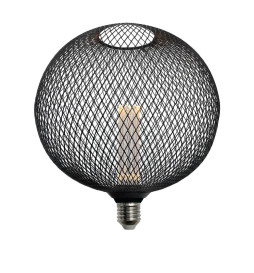 LED Bulb - Modern Metal - 4W E27 - Black - BIG Ø200mm