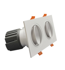 Encastré LED 30W - Orientable - BLANC Double - CRI+92 - UGR13