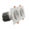 30W LED Downlight - Adjustable - WHITE Double - CRI+92 - UGR13