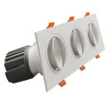 LED Downlight 45W - Schwenkbar - WEISS Dreifach - CRI+92 - UGR13