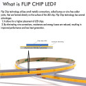 LED-Nauhat COB 220V | 640 LED/m | 50m | FLIP CHIP | 1650Lm | 15W/M | CRI90 | IP20 | Leikkaa 100cm