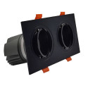 Encastré LED 30W - Orientable - NOIR Double - CRI+92 - UGR13