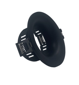 Fixed Ring for dichroic round Black GU10-MR16