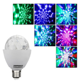 LED-lamppu E27 3W RGB Disco