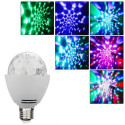 LEDlyspære E27 3W RGB Disco