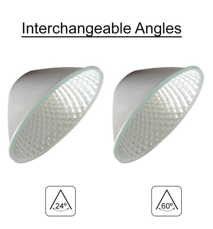 LED Spotlight 40W -34w  PISA vit för 1-fas skenasystem - Professionell färg 98 - UGR13