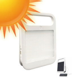 Portable Solar LED Floodlight - 4W - Power Bank + Rechargeable USB