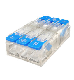 Hurtigforbinder - 3 Indgange - 3 Udgange - KV221-415 - til Elektrisk Kabel
