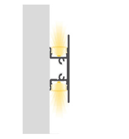 Aluminium Profil Modell DOUBLE LIGHT - 2 Meter