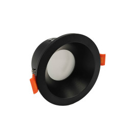 Kiinteä Vesitiivis Pyöreä Kotelo GU10-MR16 - IP65 - MUSTA