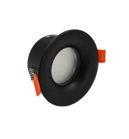 Anneau circulaire étanche fixe - EFFET COURBE - GU10-MR16 - IP65 - NOIR