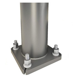 Template 220x220 + 4 -Floor Anchor Bolt for Column Street lamp - Steel - 40cm