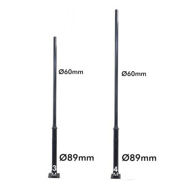 Column BRUSSELS Black - 3 meters - 4 meters