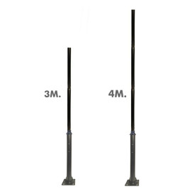 Søjle BRUXELLES - Sort - 3 meter - 4 meter