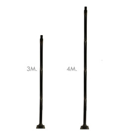 Søyle VADUZ  - Svart - 3 meter - 4 meter