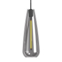 Suspension LED à filament - Verre fumé - 4W - Ambre