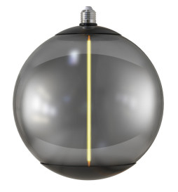 LED-Filamentlampa med Rökt Glas BIG - 4W E27 - G250 - Bärnsten