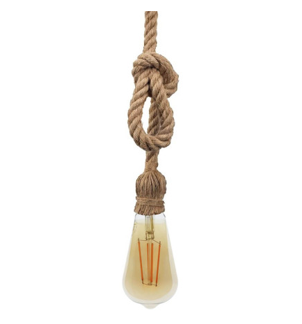 Pendant Lamp - VINTAGE LINEN ROPE - for E27