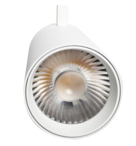 LED Spotlight 40W -34w  PISA vit för 3-fas skena -  CRI+92 - UGR13 - HIGH LUMEN 140Lm/W