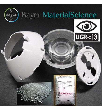 LED Spotlight 40W -34w  PISA vit för 1-fas skenasystem - Professionell färg 98 - UGR13