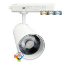 LED-Spotlight 40W - 34W NEW MAYA Hvit Enfaset Skinne - CCT - CRI+92 - UGR13 - HØY LUMEN 140Lm/W