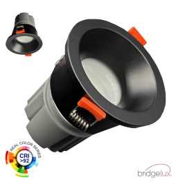 Encastré LED CIRCULAIRE 15W  - NOIR - CRI+92 - IP65 - UGR13