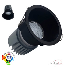 Downlight LED CIRCULAR 15W - PRETO - CRI+92 - UGR13