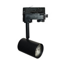 LED-Skinnespotlight 8W Trefaset - SORT - 24º - HØJT LUMEN 165Lm/W