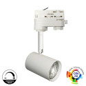 Foco LED 8W Carril Trifásico BLANCO - GU10 - Dimable Triac - 24º - CRI+98