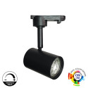 LED-Schienenstrahler 8W Einphasig SCHWARZ - Dimmbar Triac - 24º - HOHER LUMEN 150Lm/W - CRI+98