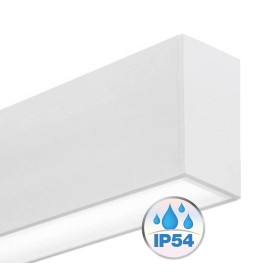 Plafoniera LED lineare - MUNICH BIANCO - 0.5m - 1m - 1.5m - 2m - IP54 - Dimmerabile