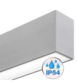 Lineare LED - Deckenaufbauleuchte - MÜNCHEN SILBER - 0,5 m - 1 m - 1,5 m - 2 m - IP20