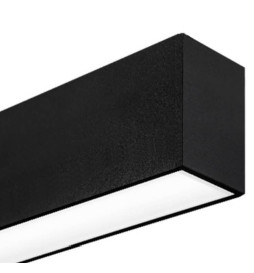 Lineær lampe - overflatetak -  MÜNCHEN SVART - 0,5m - 1m - 1,5m - 2m - IP20