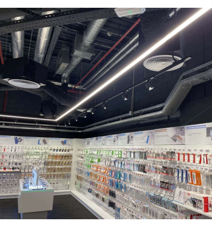 Regleta Lineal LED- MUNICH NEGRO- 0.5m - 1m - 1,5m - 2m - IP20 - Dimable