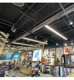 Linjär lampa - yttak - MÜNCHEN SVART - 0,5 m - 1 m - 1,5 m - 2 m - IP20