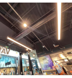 Lineare LED - Deckenaufbauleuchte - MÜNCHEN SCHWARZ - 0,5 m - 1 m - 1,5 m - 2 m - IP20