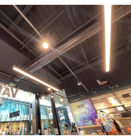 Regleta Lineal LED- MUNICH NEGRO- 0.5m - 1m - 1,5m - 2m - IP20 - Dimable