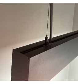 Lámpara Lineal Colgante LED - MUNICH NEGRO - 0.5m - 1m - 1,5m - 2m - IP54 - Dimable