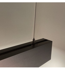 Lámpara Lineal Colgante LED - MUNICH NEGRO - 0.5m - 1m - 1,5m - 2m - IP54 - Dimable
