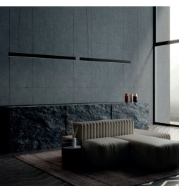 Lampada lineare Sospensione - MONACO DI BAVIERA NERO - 0.5m - 1m - 1.5m - 2m - IP20