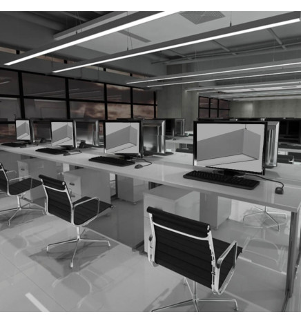 Lineær lampe - vedhæng - MÜNCHEN SØLV  - 0,5 m - 1 m - 1,5 m - 2 m - IP20